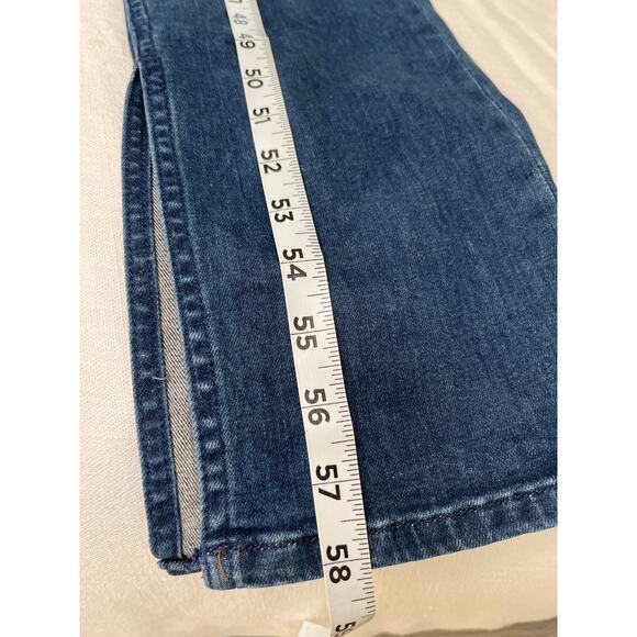 Anthropologie Pilcro Split Denim Button Overalls Size 27 Petite - Picture 9 of 10